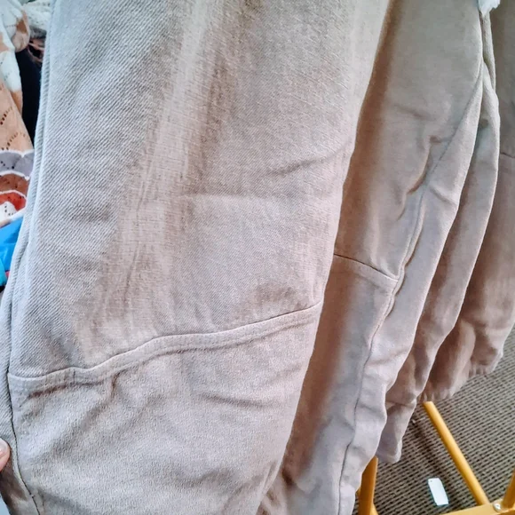 Free People Cropped Drawstring Pants in Taupe - Picture 6 of 6